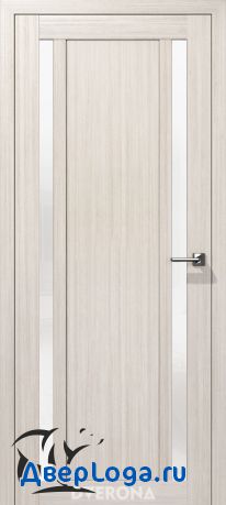 Межкомнатная дверь "Гамма М2" снежная лиственница белое