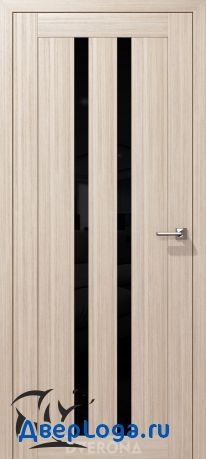 Межкомнатная дверь "Сигма 2" амурская лиственница черное